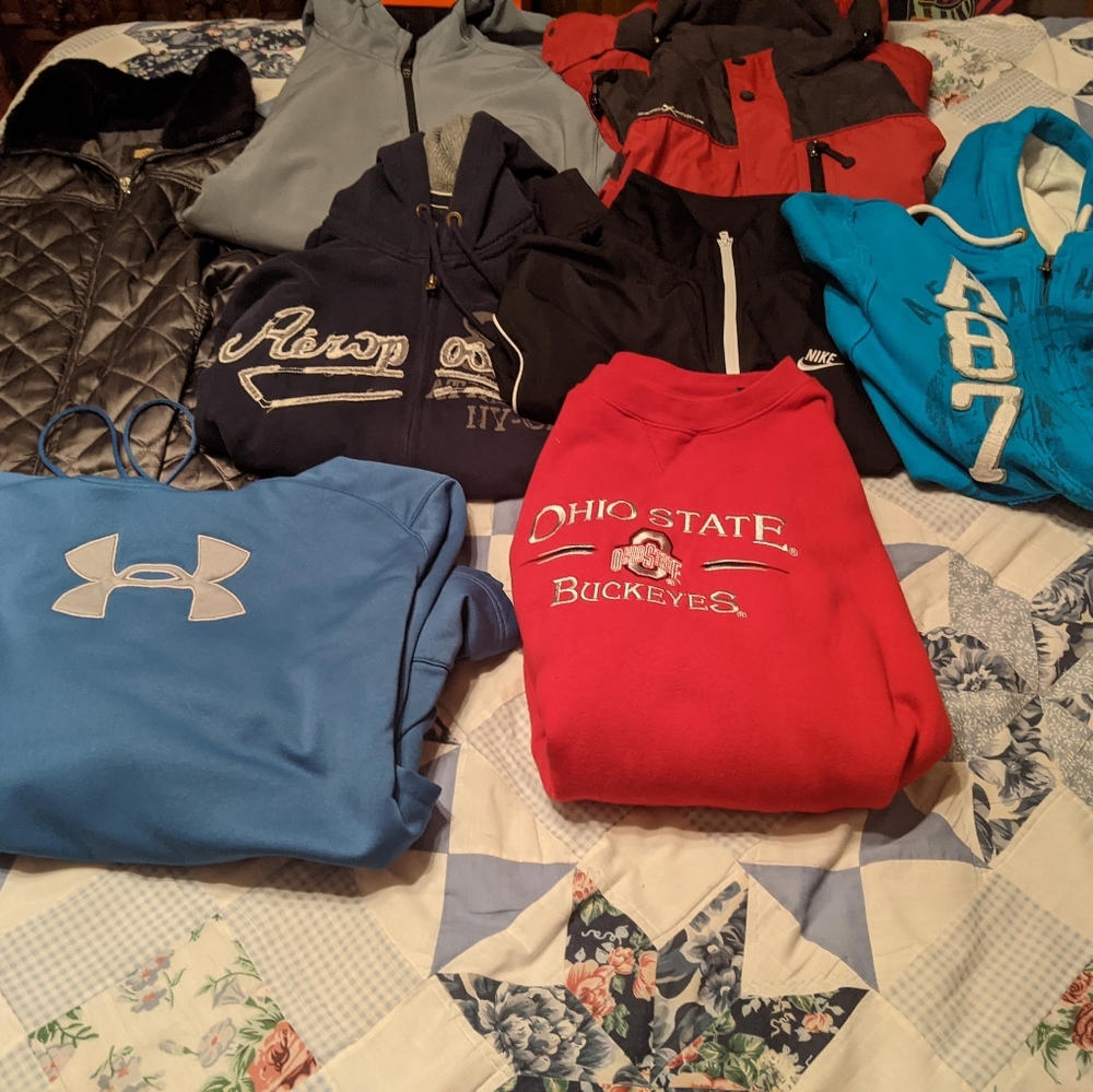 Coats, vest, hoodie